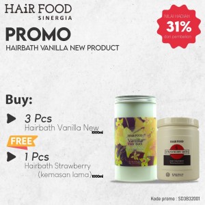 Buy 3 Hairbath Vanilla New Free 1 Hairbath Strawberry Kemasan Lama